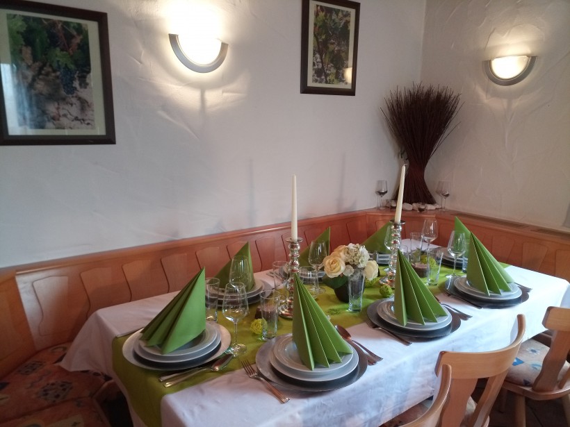 Festlich gedeckter Tisch im Landgrafenhof